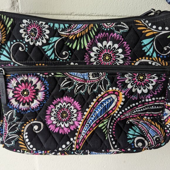 Vera Bradley Quilted Crossbody Purse Bandana Swirl Adjustable Shoulder Bag - Picture 2 of 10